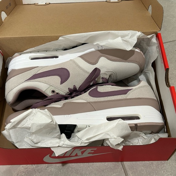 NEW Nike Air Max 1 SC FB9660002 Light Bone/ Violet Dust Phantom Size 12 - Picture 6 of 11